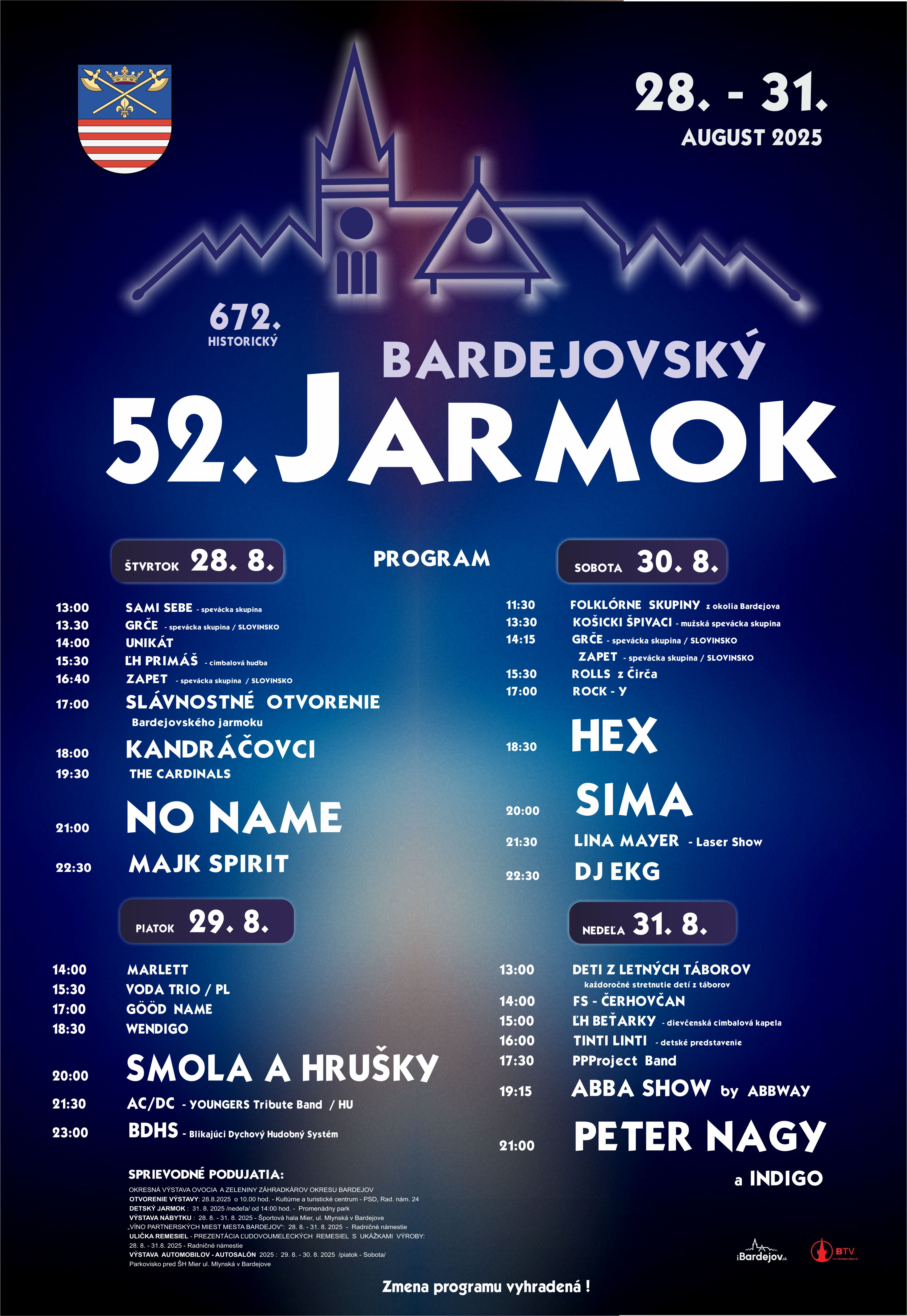 Bardejovský jarmok poster 2025 4