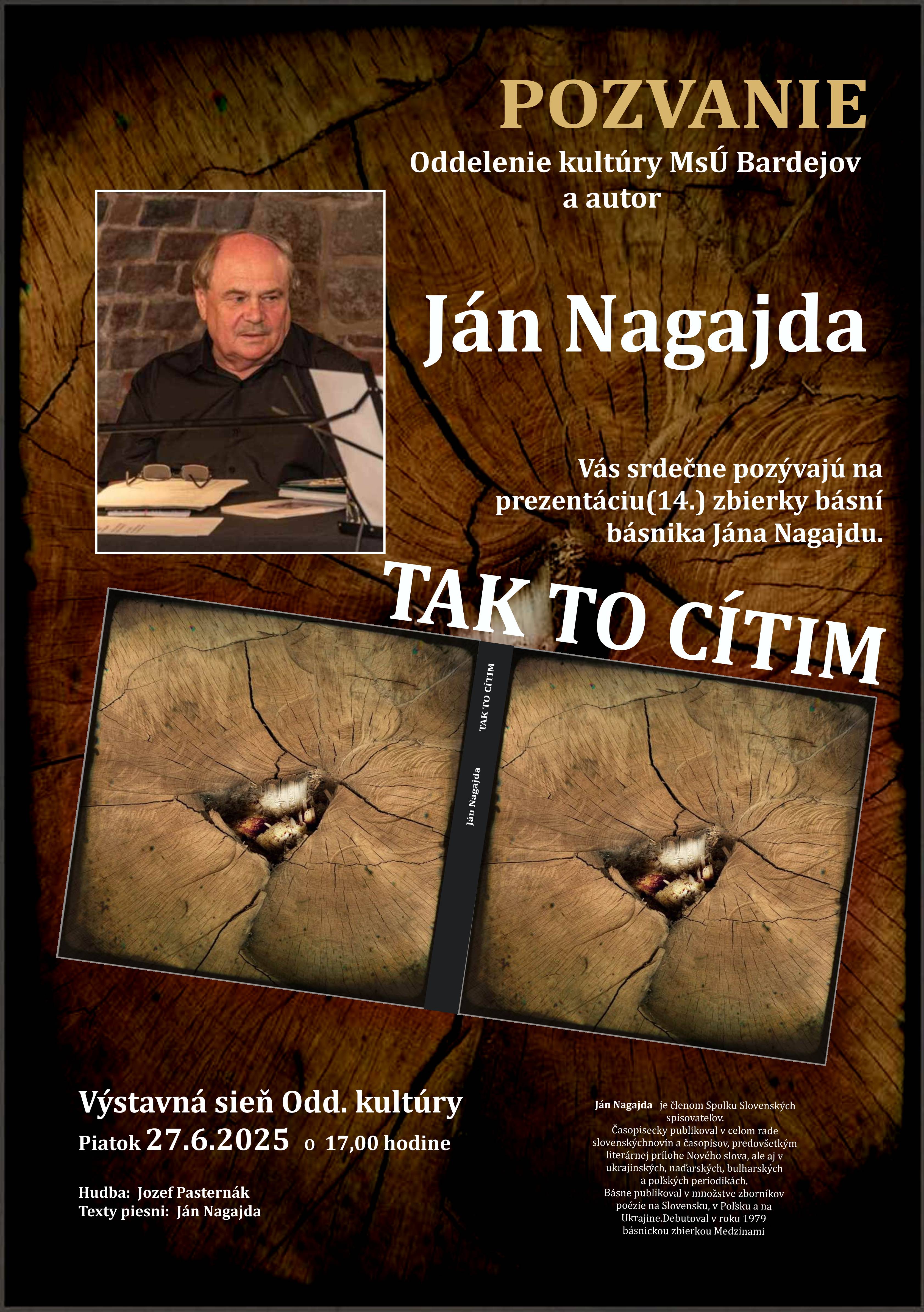 Ján Nagajda TAK TO CÍTIM POZVANIE
